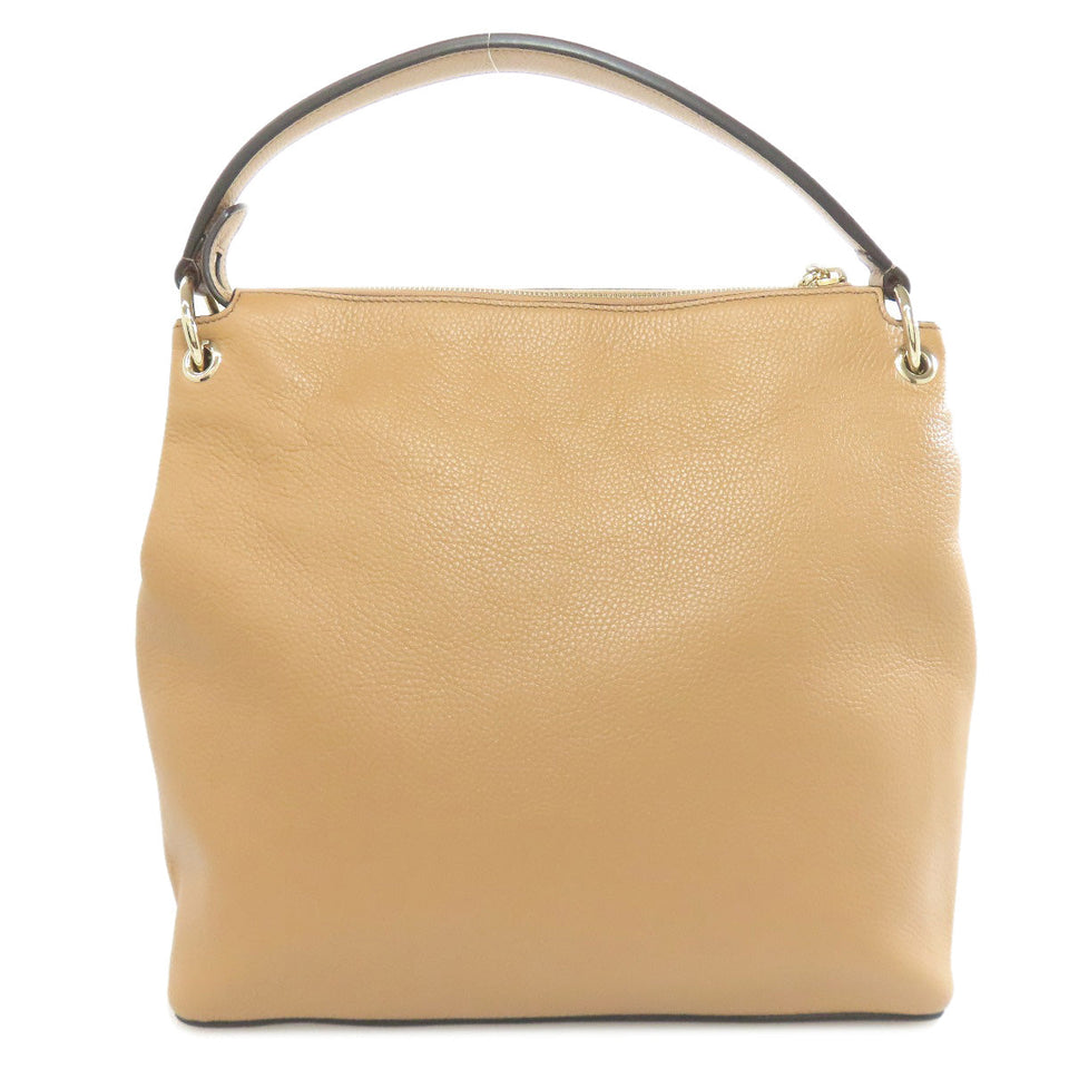Gucci Tote Bag 536194 leather beige Outlet One Belt Interlocking G