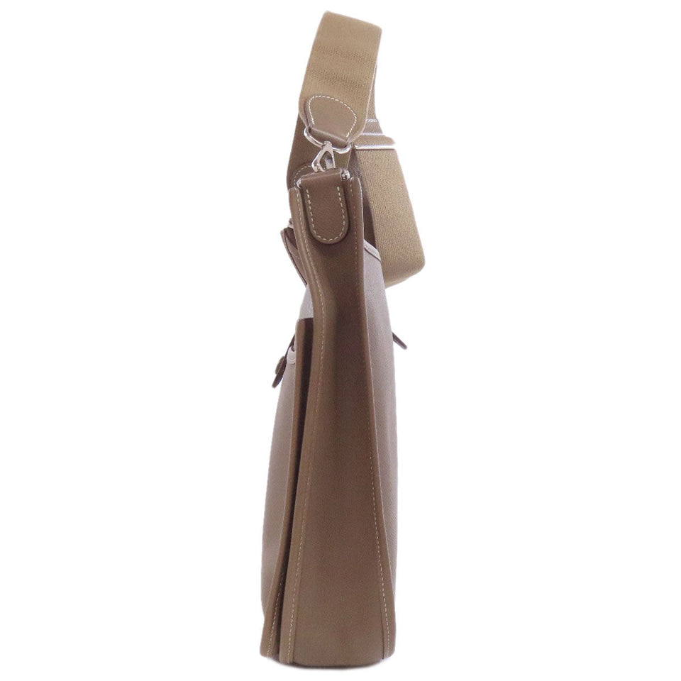 Hermes Shoulder Bag Epsom beige Evelyn 3 PM Etop SilverMetal