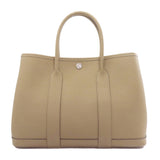 Hermes Handbag Negonda Brown Garden Party PM SilverMetal