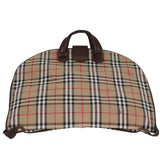 Luxury BurberrySs Nova Check Garment Cover Canvas Beige Brown Auth 75841
