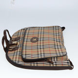 Luxury BurberrySs Nova Check Garment Cover Canvas Beige Brown Auth 75841