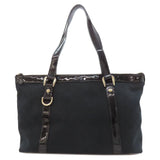 Gucci Handbag 141470 canvas black Abby GG