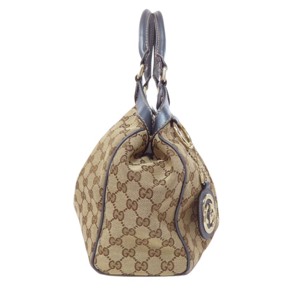Gucci Handbag 211944 canvas Brown Sukey GG