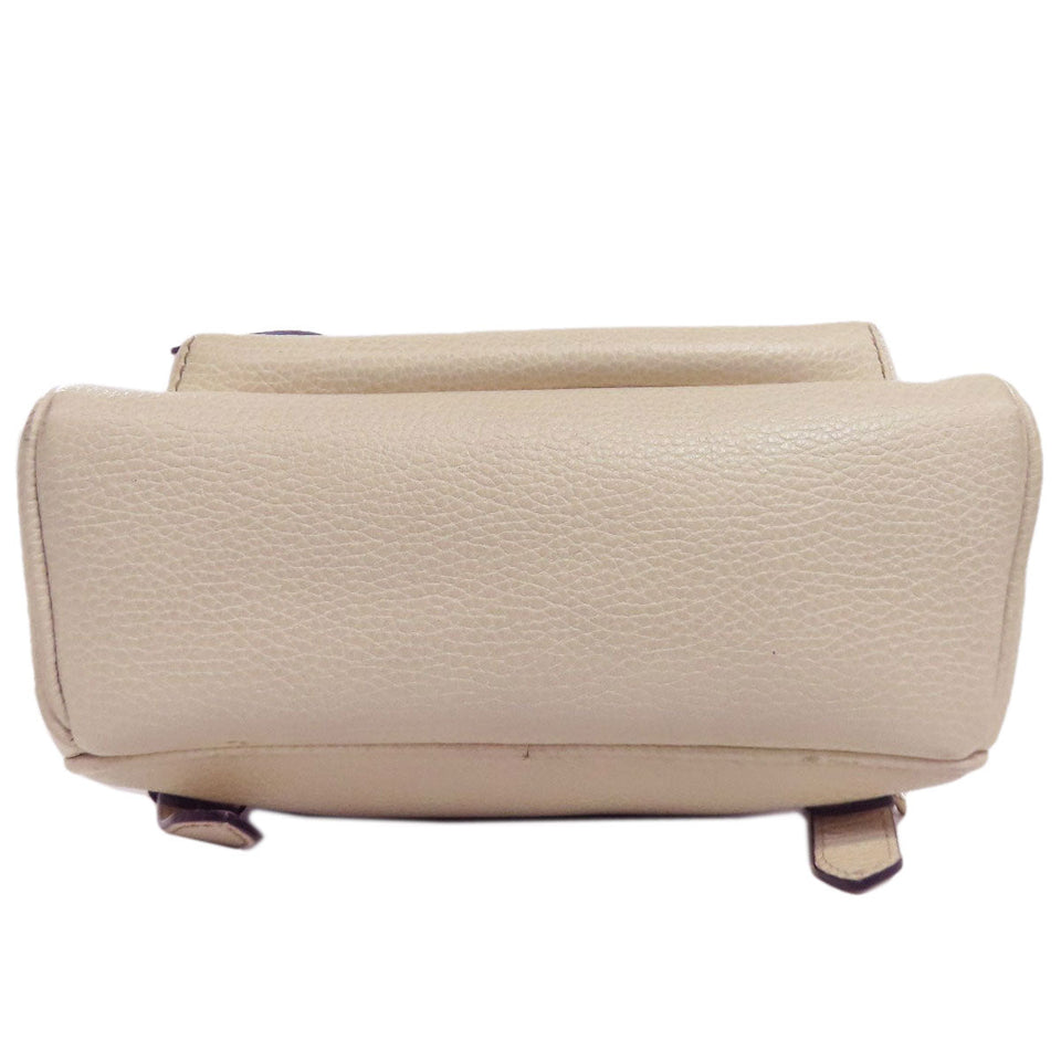 Gucci Backpack 431570 leather white Soho