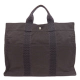 Hermes Tote Bag canvas gray Her LineMM