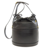 Gucci Tote Bag 602118 leather black Horsebit Bucket Bag
