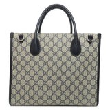 Gucci Tote Bag 659983 PVC Navy GG Supreme 2WAY