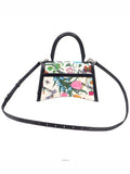 Gucci Luxury Balenciaga Trending 2025 Cotton Canvas Black Leather Hacker Project Flora Small Hour Glass 2WAY