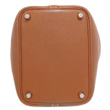 Hermes Handbag Taurillon Clemence gold Picotin Lock PM Gold SilverMetal