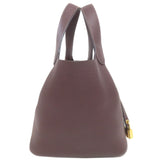 Hermes Handbag Taurillon Clemence Red Picotin Lock PM Rouge Serie Gold Metal