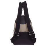 Hermes Backpack canvas beige Slicked Back Silver Metal