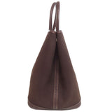 Hermes Tote Bag Towar Officche Brown Garden Party PM SilverMetal