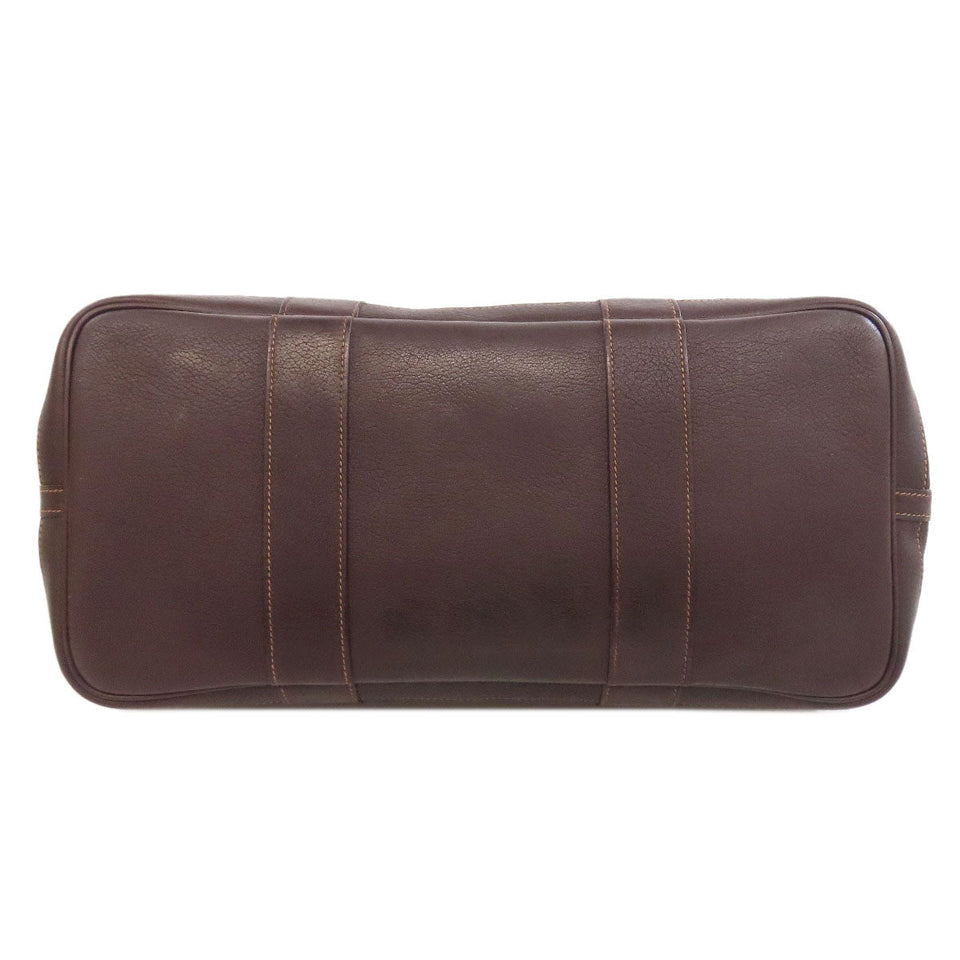 Hermes Tote Bag Towar Officche Brown Garden Party PM SilverMetal
