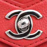 Chanel Caviar Skin Chevron V Stitch Chain Mini Shoulder Bag