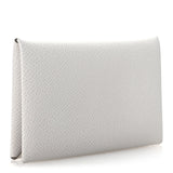 Hermes Epsom Calvi Card Case Mushroom