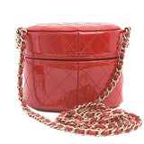 Chanel Patent Leather Matelassé Mini Chain Vanity Shoulder Bag AP1573