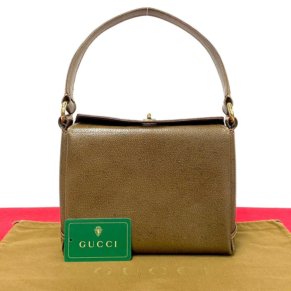 Gucci Handbag leather Brown Women