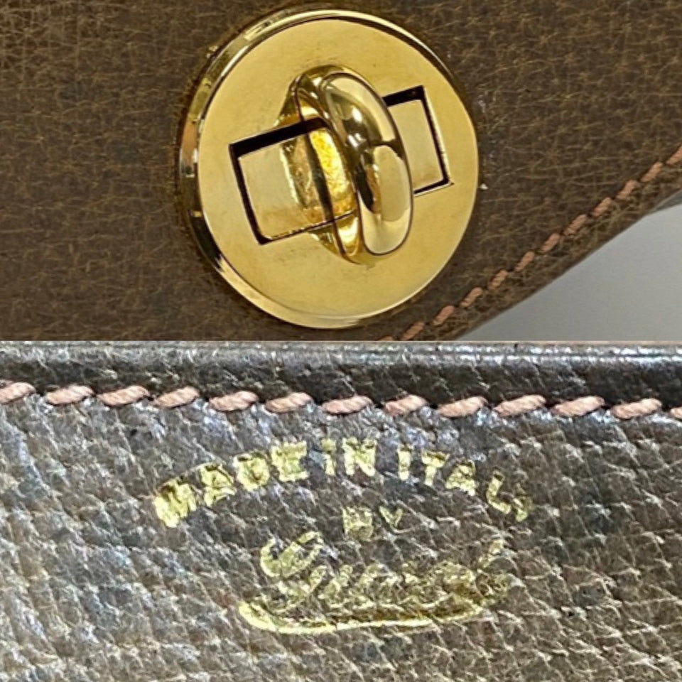 Gucci Handbag leather Brown Women