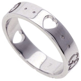 Gucci Ring K18WG Silver Icon Amor # 7