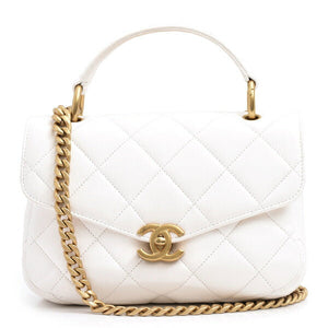 Chanel Calfskin Matelassé Chain Shoulder Bag AS4195 Pre-owned