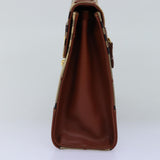 Luxury BurberrySs Nova Check Hand Bag PVC 2way Beige Auth 77376