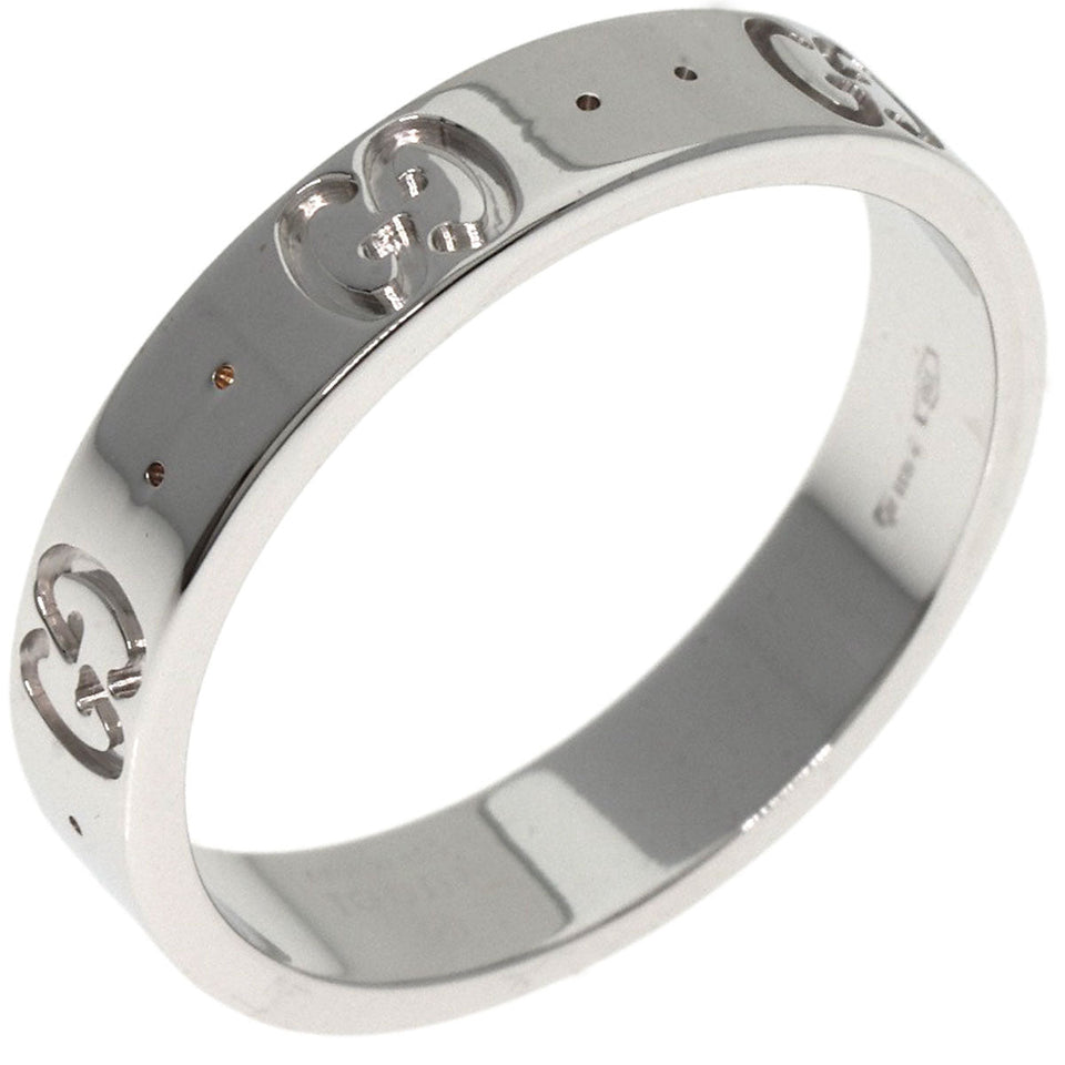 Gucci Ring K18WG Silver Icon #14