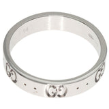 Gucci Ring K18WG Silver Icon #14