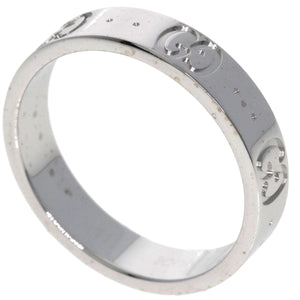 Gucci Ring K18WG Silver Icon # 11