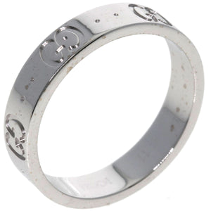 Gucci Ring K18WG Silver Icon # 11