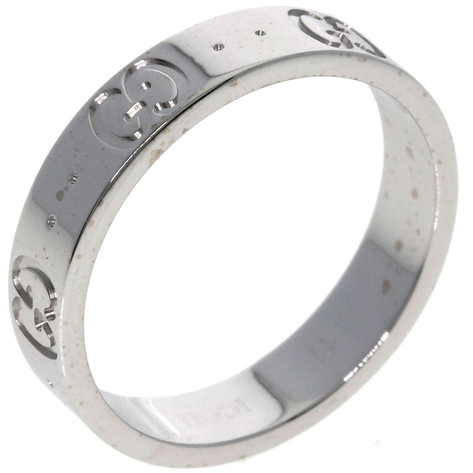 Gucci Ring K18WG Silver Icon # 11