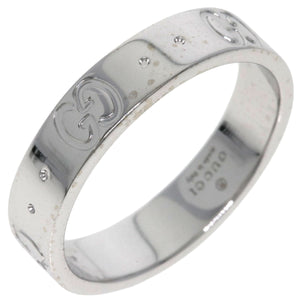 Gucci Ring K18WG Silver Icon # 9