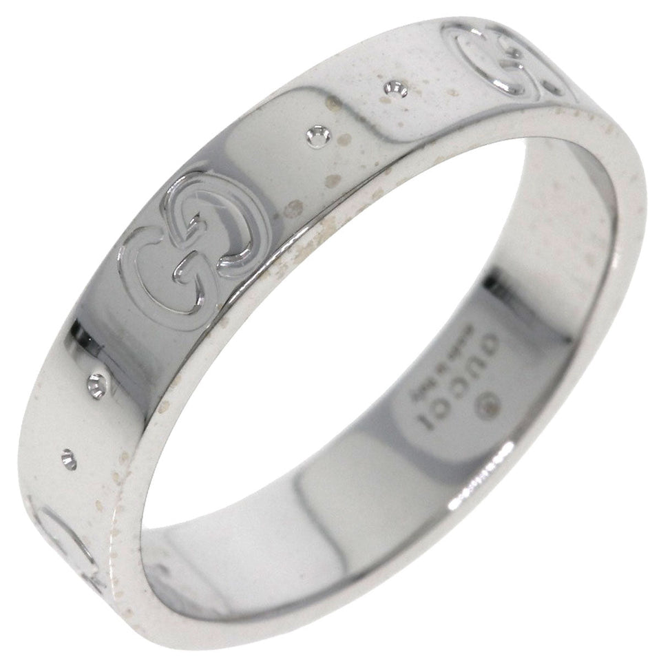 Gucci Ring K18WG Silver Icon # 9