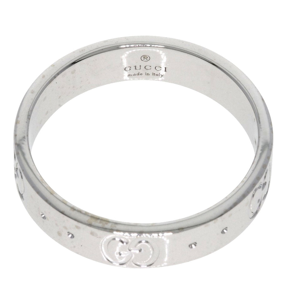 Gucci Ring K18WG Silver Icon # 9