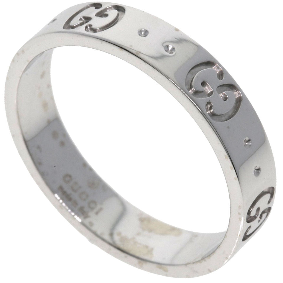 Gucci Ring K18WG Silver Icon #14