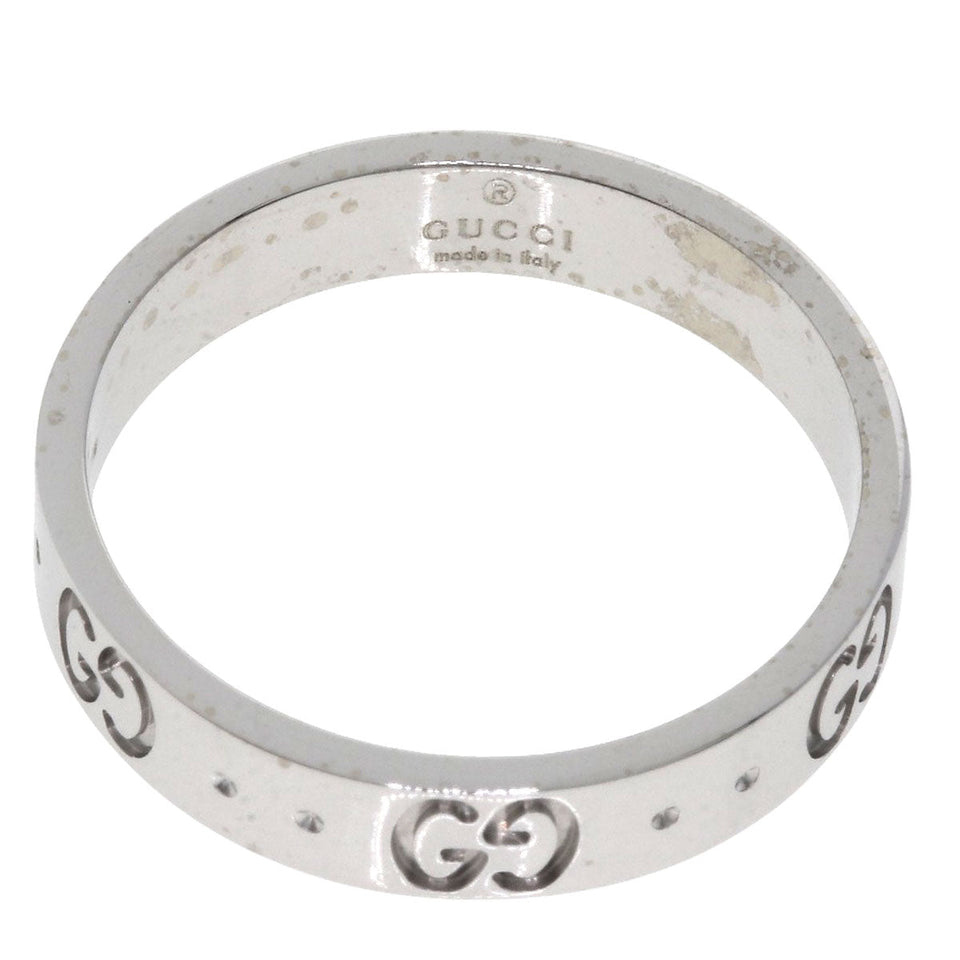Gucci Ring K18WG Silver Icon #14