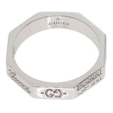 Gucci Ring K18WG Silver Octagonal #6