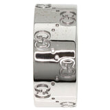 Gucci Ring K18WG Silver Icon Wide #20