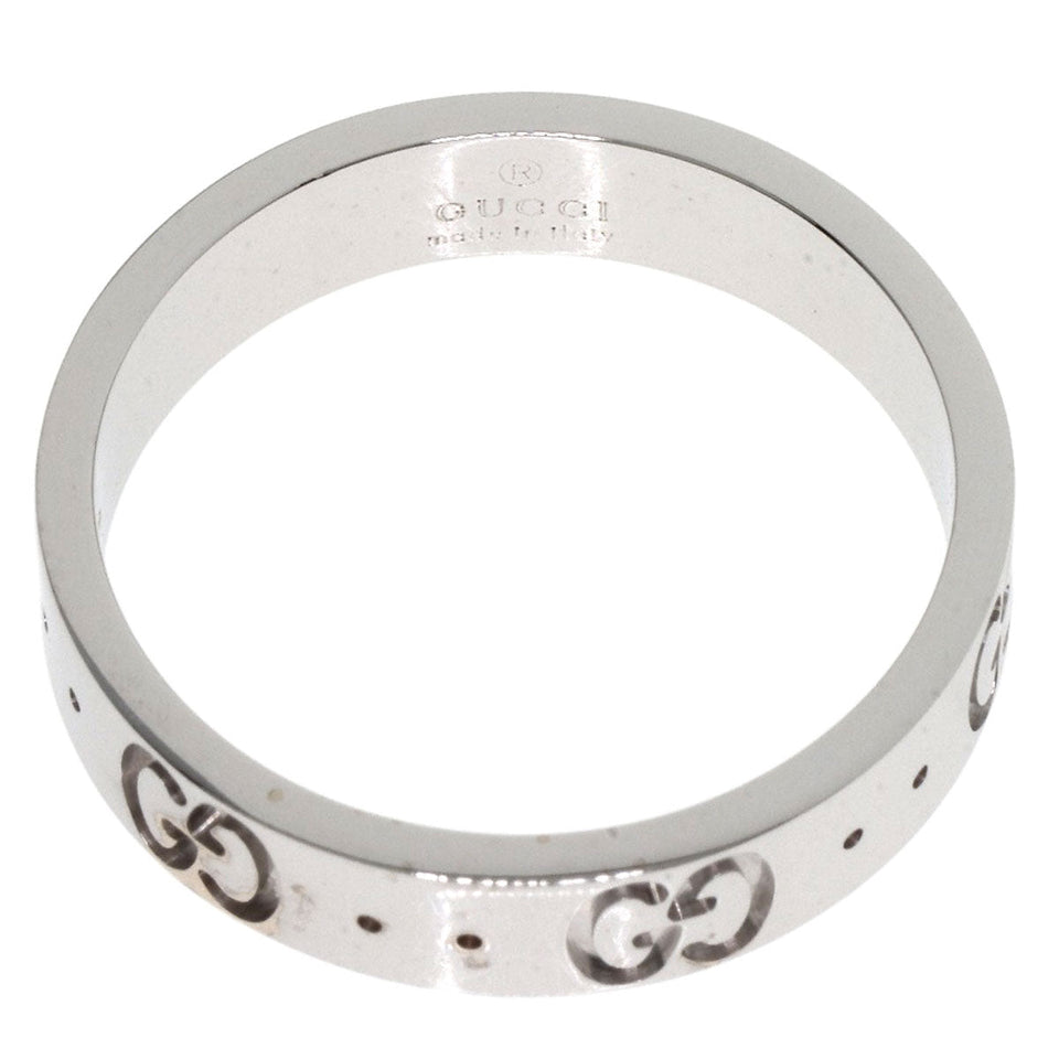 Gucci Ring K18WG Silver Icon # 11