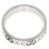 Gucci Ring K18WG Silver Icon # 11