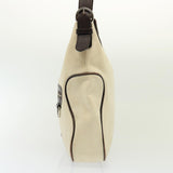 Luxury Burberry Shoulder Bag Canvas Cream Auth 77727