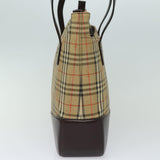 Luxury Burberry Nova Check Shoulder Bag Canvas Beige Auth 77833