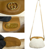 Gucci Shoulder Bag Leather, PVC Brown Micro GG Women