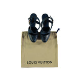 Women's Louis Vuitton Snakeskin Peep-toe Platform Sandals