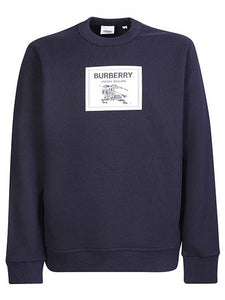 Luxury Burberry Men's Prorsum Label Cotton Sweatshirt Navy