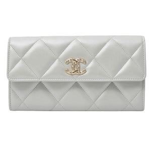 Chanel Matelasse Lambskin Long Wallet