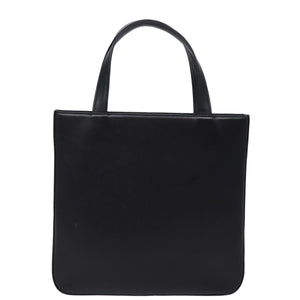 Luxury Burberry Nova Check Hand Bag Nylon Leather Beige Black Auth 78540