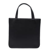 Luxury Burberry Nova Check Hand Bag Nylon Leather Beige Black Auth 78540