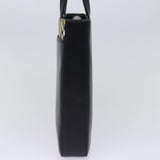Luxury Burberry Nova Check Hand Bag Nylon Leather Beige Black Auth 78540