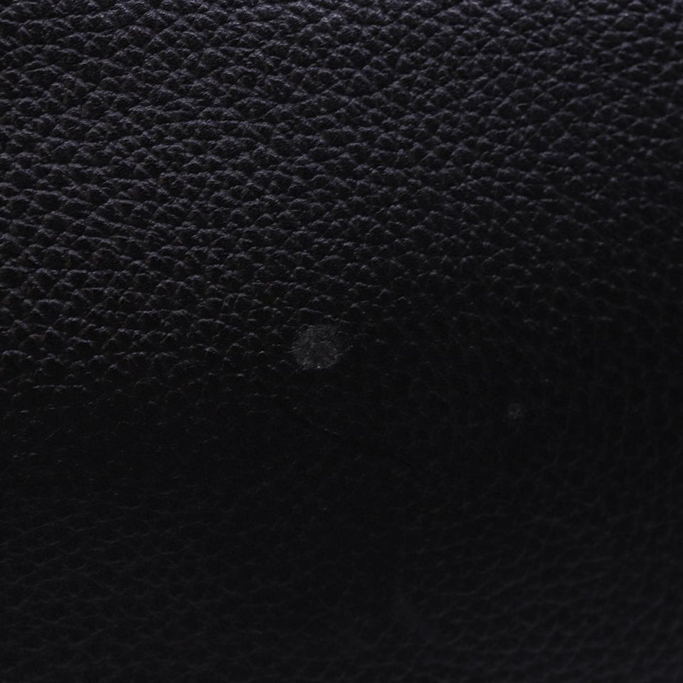Luxury BurberrySs Clutch Bag Leather Black Auth 78604