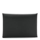 Hermes Epsom Calvi Duo Card Case Black